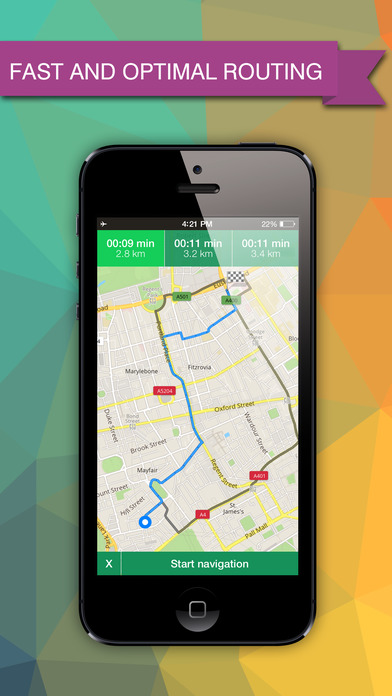 Lincolnshire, UK Offline GPS : Car Navigation screenshot 2