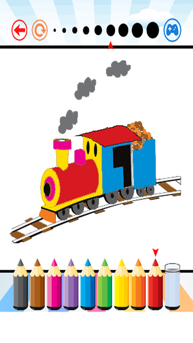 Train Coloring Book - Activities for Kid screenshot 2
