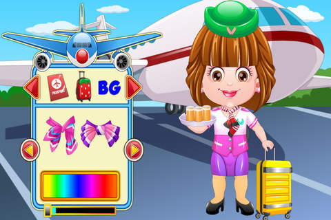 Baby Cosplay Dressup 1 - Stewardess Salon screenshot 3