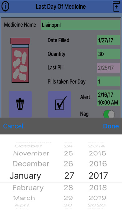 Prescription Reminder, Refils screenshot 2