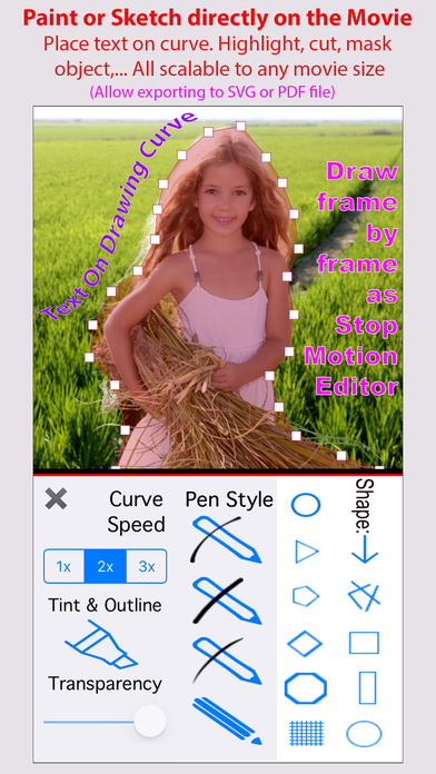 MovInk - Draw design cut full feature video editor screenshot 2