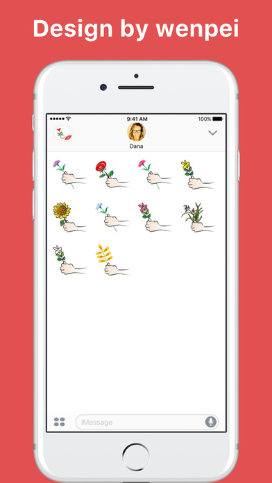 Give you a flower stickers by wenpei screenshot 2