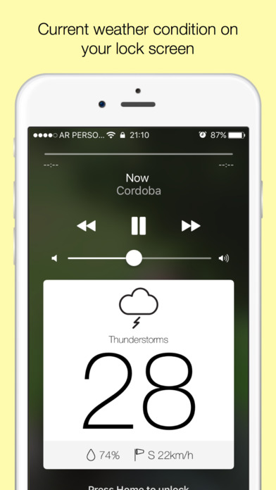 Weather Lock - Current weather on your lock screen App Download