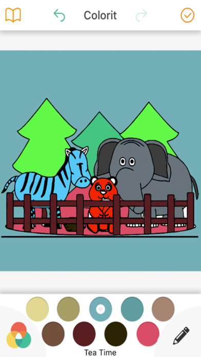 Coloring Pretty Zoo for kids screenshot 4