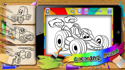 The Car Race Coloring Book for Little Kids screenshot 2