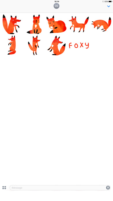 Foxy! Stickers screenshot 2