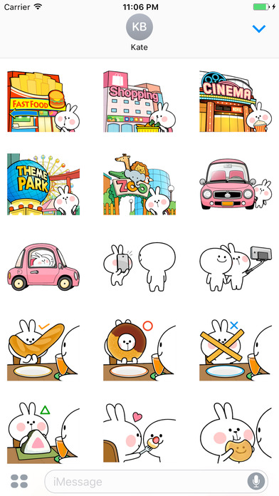 The Bunny Brat Dating Stickers screenshot 2