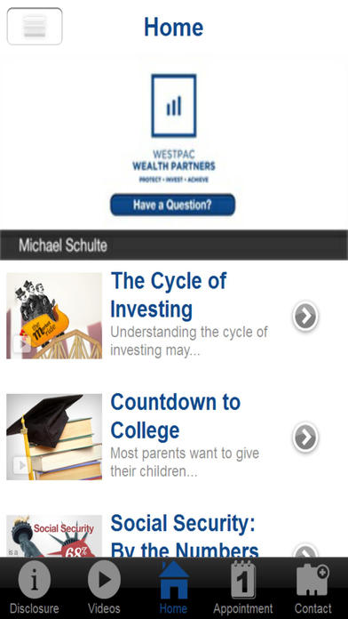 Michael Schulte - Westpac Wealth Partners screenshot 2