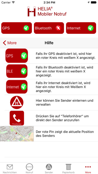 HELIA Notruf mobil screenshot 2