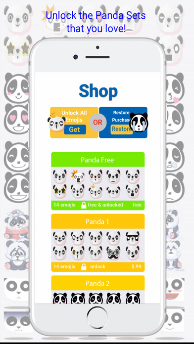 PandaMoji - Cute Panda Emojis Keyboard screenshot 4