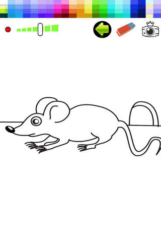 Mouse and Animals Coloring Book for Children screenshot 2