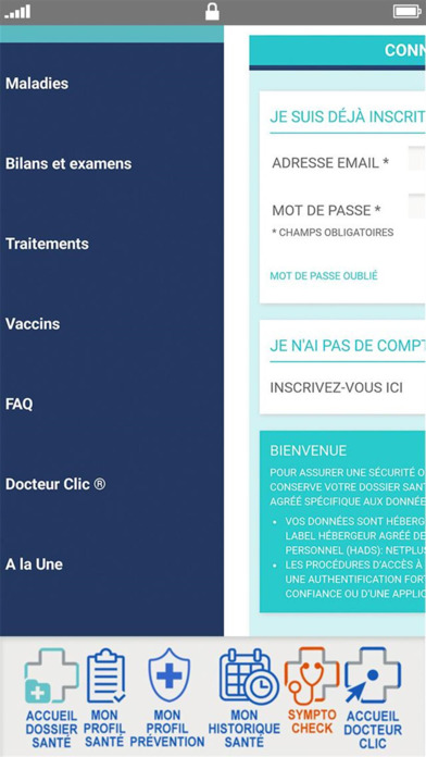 Dossier Santé Personnel screenshot 2