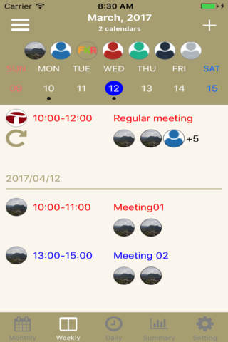 Fukuri Calendar 社内の共有カレンダー screenshot 2