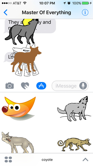 Coyote Stickers : Howl at the Moon screenshot 2