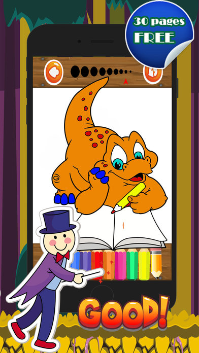 Dinosaur Painting Color For Kindergarten Fun Game screenshot 2