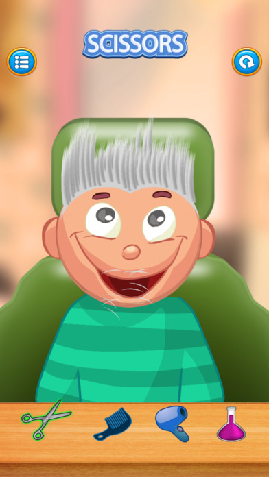 Child game / silver hair cut screenshot 2