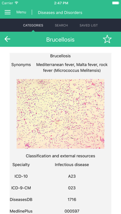 Diseases and Disorders Guide screenshot 2
