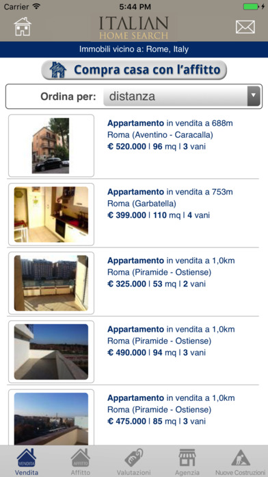 Italian Home Search screenshot 3