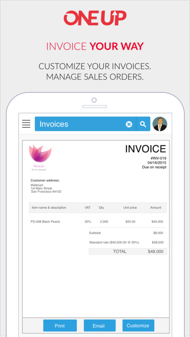 OneUp: Accounting & Invoicing screenshot 4