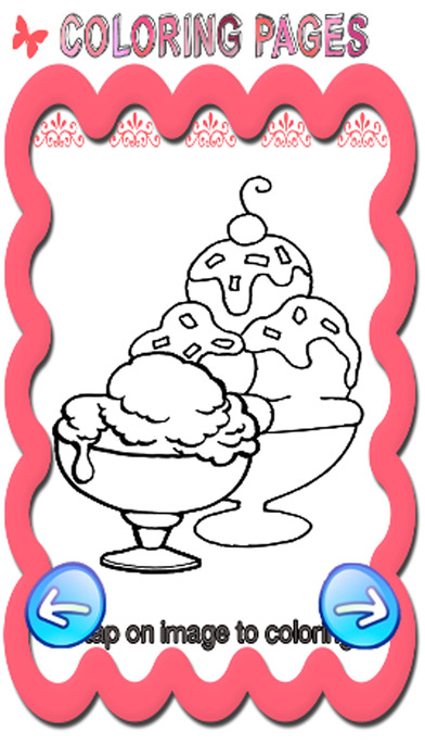 Free Coloring Book Game For Ice Cream Frozen screenshot 2