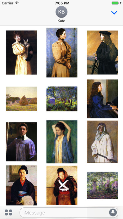 Lilla Cabot Perry Artworks Stickers screenshot 2