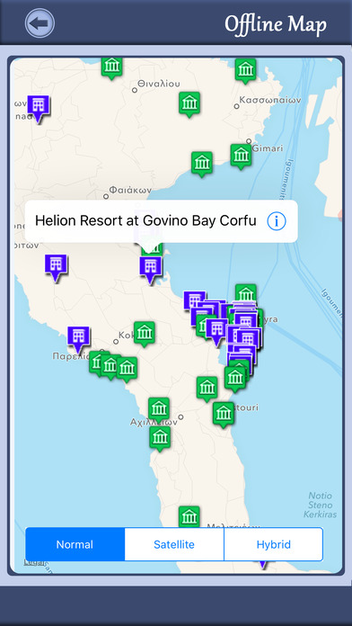 Corfu Island Map Travel  Guide screenshot 2