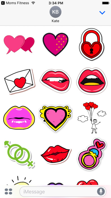 Cute Valentine's Day Stickers! screenshot 4