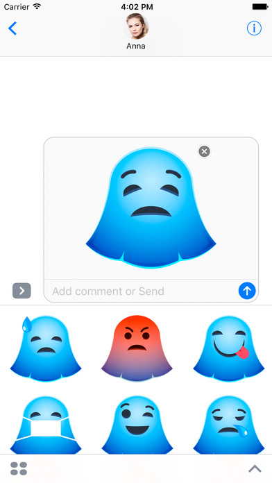 Snap Stickers - Funny Ghost Emoji screenshot 2