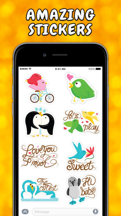 Love Birds Stickers screenshot 3