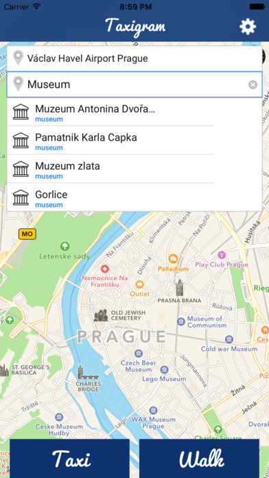 Taxigram Prague screenshot 4