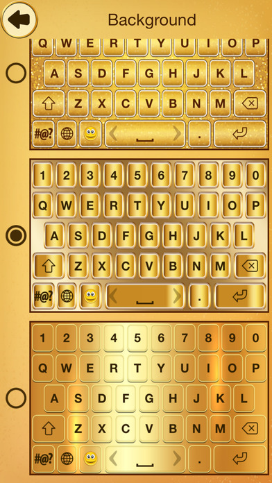 Gold Emoji Keyboard Themes screenshot 2