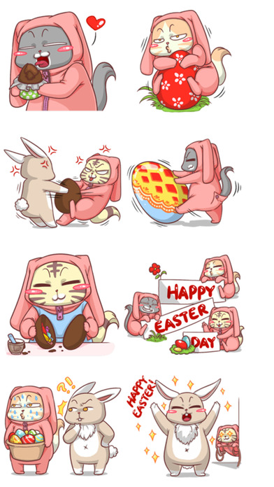 Happy Easter Stickers! screenshot 2