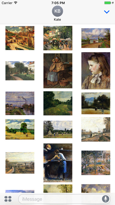 Camille Pissarro Paintings for iMessage screenshot 2