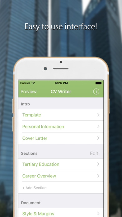 CV Writer: Professional Resume Designer & Builder screenshot 3