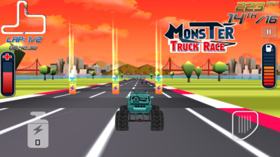 Monster Truck Stunt Race Game screenshot 4