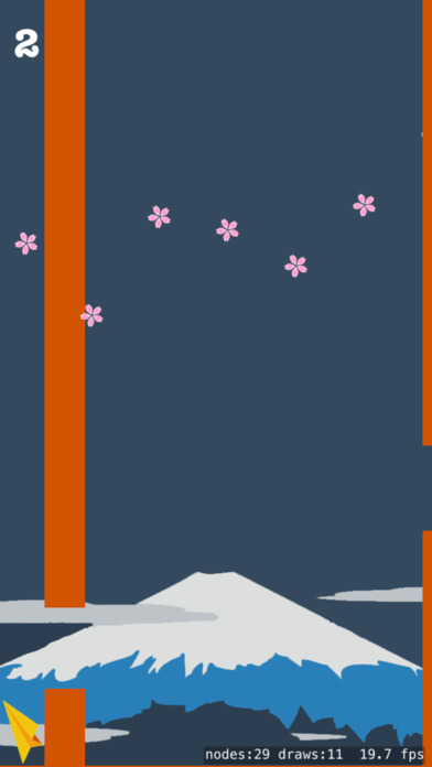 sakura flying classic game screenshot 2