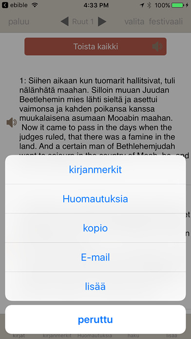 Finnish ASV Bible screenshot 4