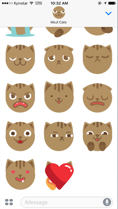 MoJi Cat - Animated Sticker Pack (Cool Kitty) screenshot 3