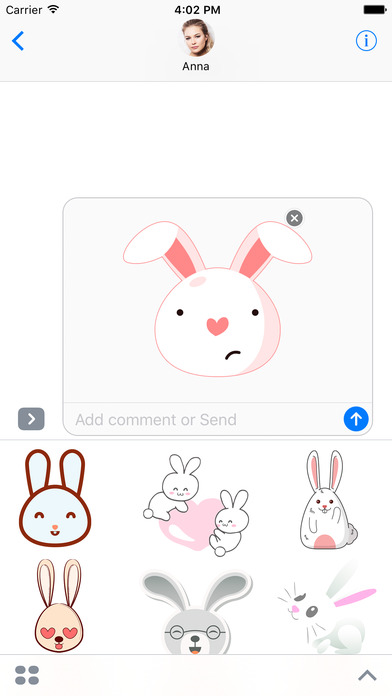 Moji Bunny - 85+ stickers Mega Bundle screenshot 2