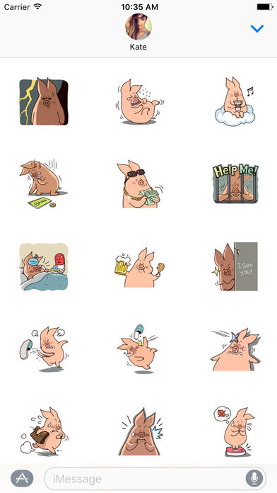 Little Piggy Stickers screenshot 2
