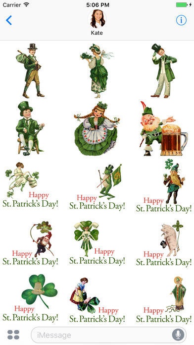 Vintage Irish Stickers for St. Patrick's Day screenshot 3