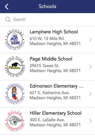 Lamphere Schools screenshot 2