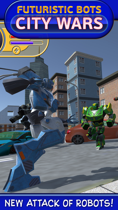 Futuristic Bots: City Wars screenshot 2
