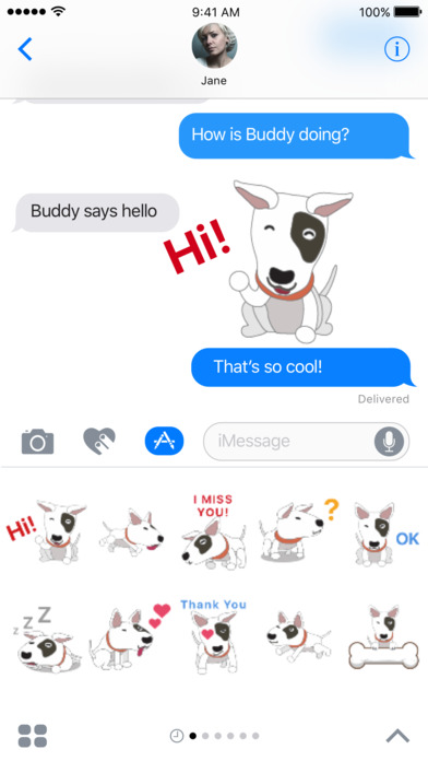Bull Terrier Emoji Keyboard screenshot 2