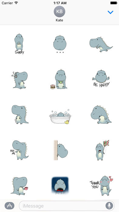 Lovely Dinosaur Stickers Pack screenshot 2