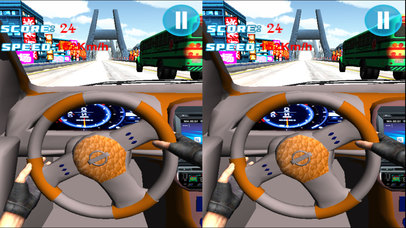 VR Highway Stunt Racing : Crazy Traffic Rider 2017 screenshot 2