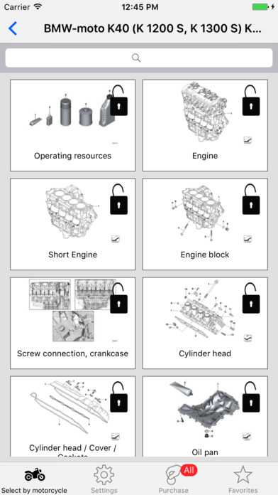 BMW moto parts and diagrams screenshot 2