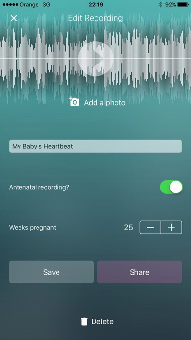 Baby Beat - Heartbeat monitor screenshot 2