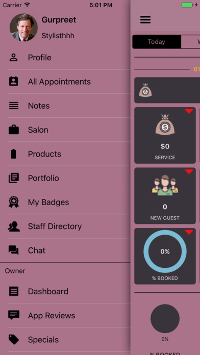 Platinum Salon & Spa Team App screenshot 2