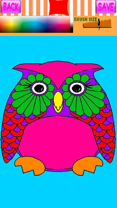 Owl Games Coloring Page For Kids And Toddler screenshot 2